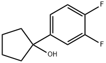 1-(3.4-二氟苯基环戊醇) 结构式