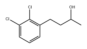 4-(2,3-二氯苯基)丁-2-醇 结构式