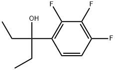 α,α-Diethyl-2,3,4-trifluorobenzenemethanol 结构式