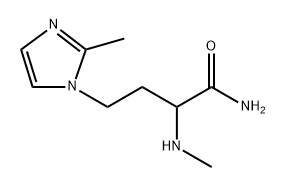 4-(2-甲基-1H-咪唑-1-基)-2-(甲基氨基)丁酰胺 结构式