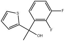 1-(2,3-difluorophenyl)-1-(thiophen-2-yl)ethanol 结构式