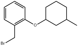 1-(Bromomethyl)-2-[(3-methylcyclohexyl)oxy]benzene 结构式