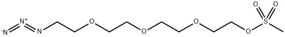 叠氮-四聚乙二醇-MS 结构式