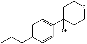 4-(4-propylphenyl)tetrahydro-2H-pyran-4-ol 结构式