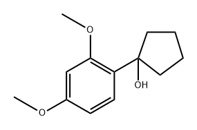1-(2,4-dimethoxyphenyl)cyclopentanol 结构式