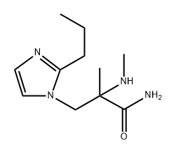 2-甲基-2-(甲基氨基)-3-(2-丙基-1H-咪唑-1-基)丙酰胺 结构式