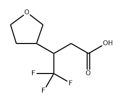 4,4,4-三氟-3-(四氢呋喃-3-基)丁酸 结构式