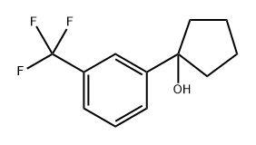 1-(3-(trifluoromethyl)phenyl)cyclopentanol 结构式