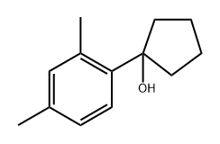 1-(2.4-二甲基苯基)环戊醇 结构式