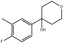 4-(4-fluoro-3-methylphenyl)tetrahydro-2H-pyran-4-ol 结构式