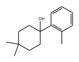 4,4-dimethyl-1-(o-tolyl)cyclohexanol 结构式