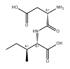 L-Isoleucine, L-α-aspartyl- 结构式