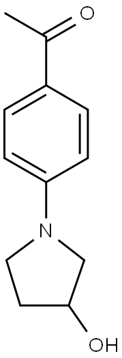 1-[4-(3-hydroxypyrrolidin-1-yl)phenyl]ethan-1-one 结构式