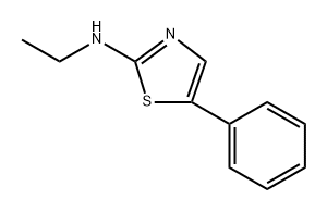 N-ethyl-5-phenylthiazol-2-amine 结构式