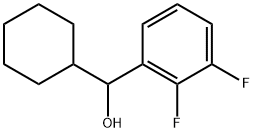 α-Cyclohexyl-2,3-difluorobenzenemethanol 结构式