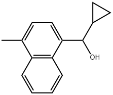α-Cyclopropyl-4-methyl-1-naphthalenemethanol 结构式