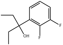 α,α-Diethyl-2,3-difluorobenzenemethanol 结构式