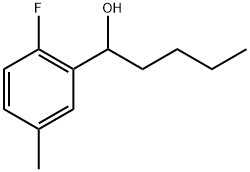 α-Butyl-2-fluoro-5-methylbenzenemethanol 结构式