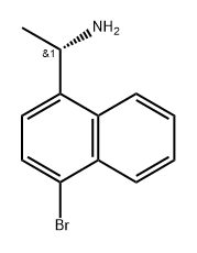 1-Naphthalenemethanamine, 4-bromo-α-methyl-, (αS)- 结构式