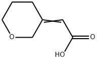 (E)-2-(dihydro-2H-pyran-3(4H)-ylidene)acetic acid 结构式