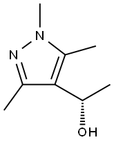 (S)-1-(1,3,5-三甲基-1H-吡唑-4-基)乙烷-1-醇 结构式