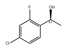 (S)-1-(2-氟-4-氯苯基)乙醇 结构式