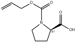 N-Allyloxycarbonyl-D-proline 结构式