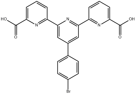 4'-(4'''-bromophenyl)-2,2':6',2''-terpyridine-6,6''-dicarboxylic acid 结构式