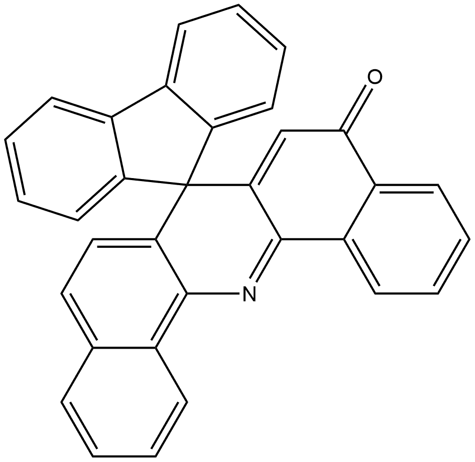 螺[芴-9,7'-二苯并吖啶]-5'-酮 结构式