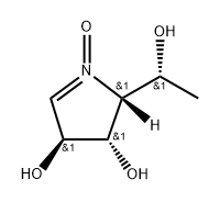 2H-Pyrrole-3,4-diol, 3,4-dihydro-2-(1-hydroxyethyl)-, 1-oxide, [2R- 结构式