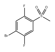 1-Bromo-2,5-difluoro-4-(methylsulfonyl)benzene 结构式