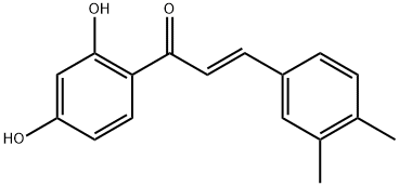 3,4-二甲基-2‘,4‘-二羟基查尔酮 结构式