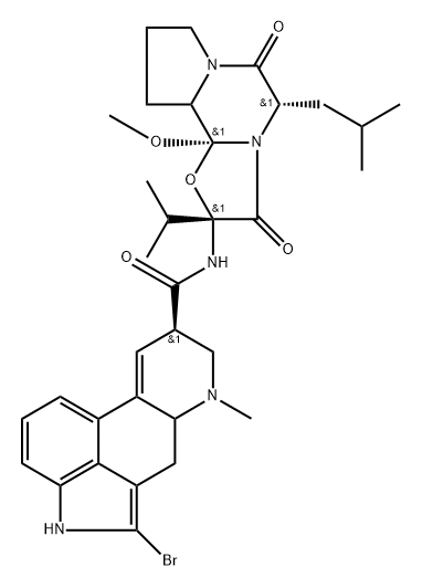 溴隐亭EP杂质G 结构式