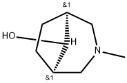 (1β,5β,8-anti)-3-Methyl-3-azabicyclo[3.2.1]octan-8-ol 结构式