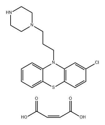 N-去甲基丙氯哌嗪二马来酸酯 结构式