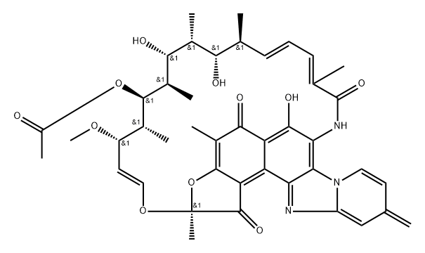 Rifaximin impurity B 结构式