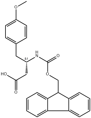 FMOC-S-3-氨基-4-(4-甲氧基苯基)-丁酸 结构式