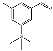 3-fluoro-5-(trimethylsilyl)benzaldehyde 结构式