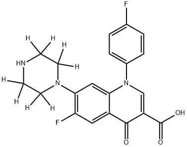 沙拉沙星-D8盐酸盐 结构式