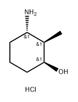 REL-(1R,2S,3R)-3-氨基-2-甲基环己醇盐酸盐 结构式