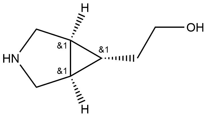 2-((1R,5S,6S)-3-氮杂双环[3.1.0]己烷-6-基)乙烷-1-醇 结构式