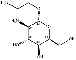 2-AMINOETHYL 2-AMINO-2-DEOXY-Β-D-GLUCOPYRANOSIDE 结构式