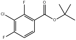 tert-butyl 3-chloro-2,4-difluorobenzoate 结构式