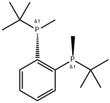 (S,S)-(-)-1,2-双(叔丁基甲基膦基)苯 结构式