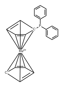 (二苯基膦)-钌烯茂 结构式