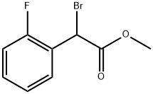Benzeneacetic acid, a-bromo-2-fluoro-, methyl ester, (±)- 结构式