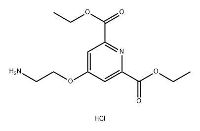 4-(2-氨基乙氧基)吡啶-2,6-二甲酸二乙酯盐酸盐 结构式