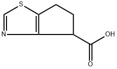 5,6-二氢-4H-环戊[D]噻唑-4-羧酸 结构式