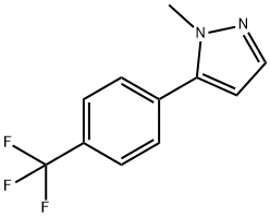 1-甲基-5-(4-(三氟甲基)苯基)-1H-吡唑 结构式