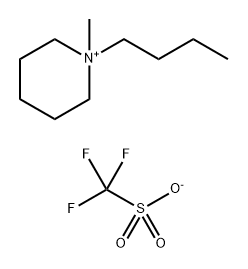 N-丁基-N-中基哌啶三氟中烷磺酸盐 结构式